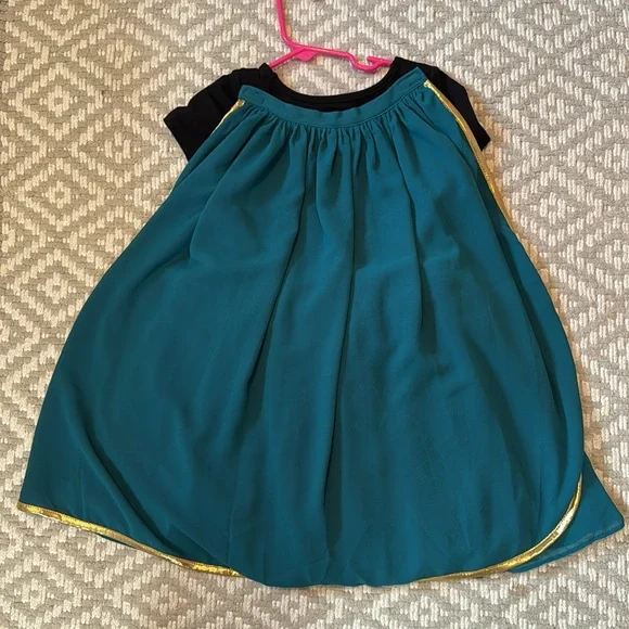 Taylor Joelle teal dress w/ cape - Picture 6 of 11